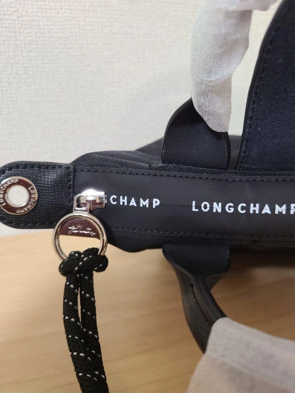NWT Longchamp Le Pliage Energy Black Handbag Mini Pouch 2Way Crossbody Tote XS - Picture 5 of 7